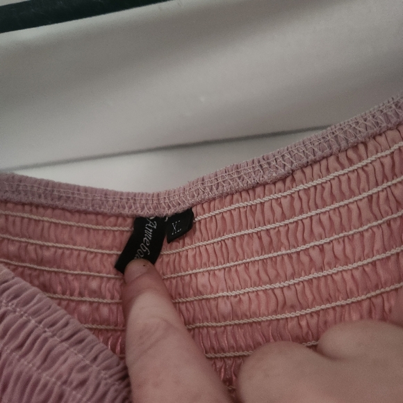 Pink chiffon midi dress - Picture 3 of 3